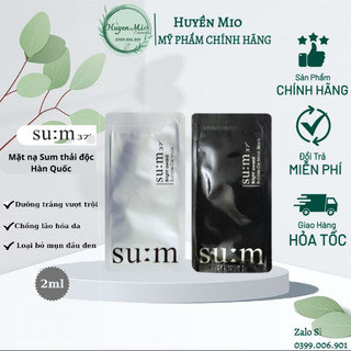 Mặt nạ sủi thải độc Sum 37 ĐEN & BẠC -Huynmio