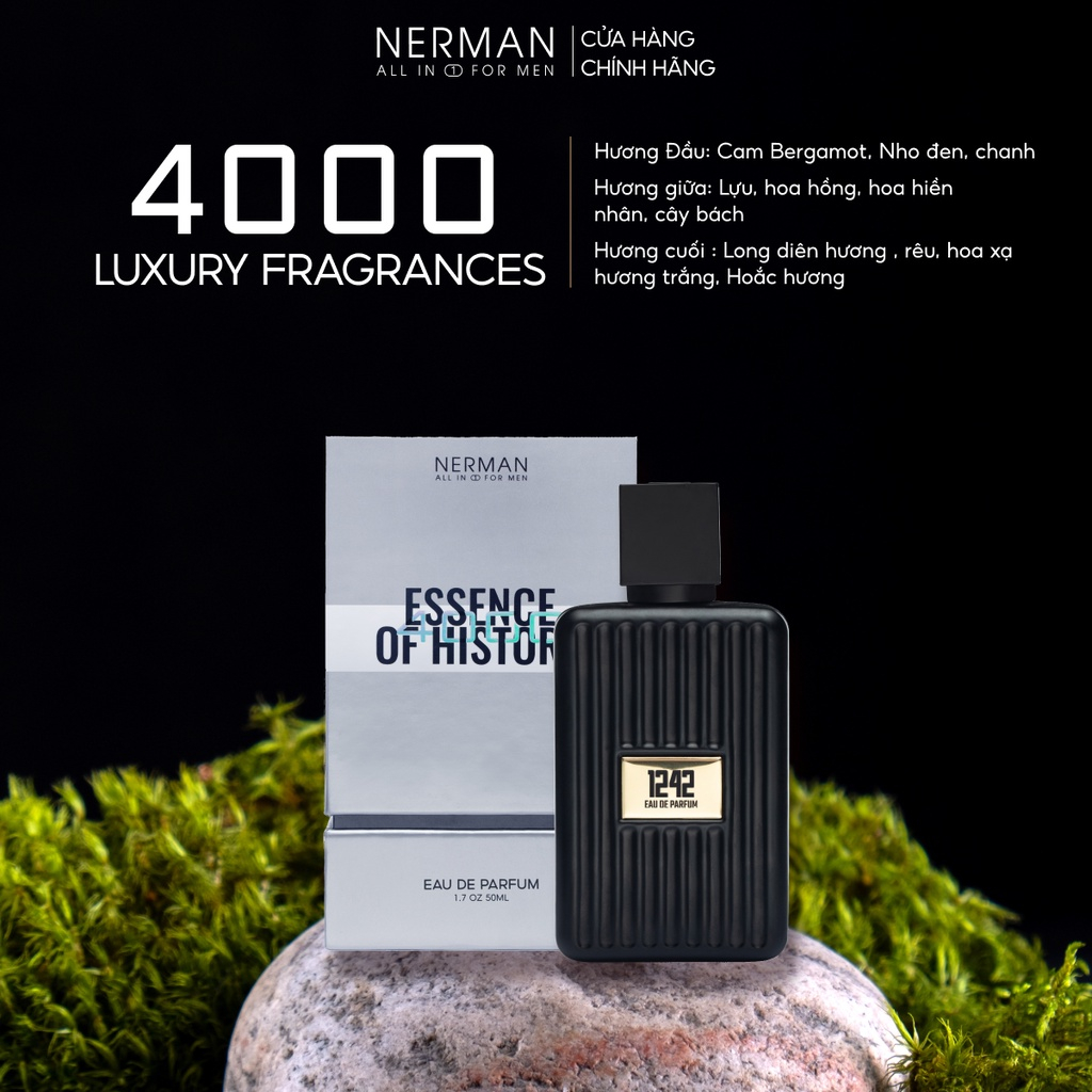 Nerman - Nước hoa nam Nerman 4000 chính hãng, Hương thơm mạnh mẽ lôi cuốn, lưu hương tới 8h-10h dung tích 50ml/chai