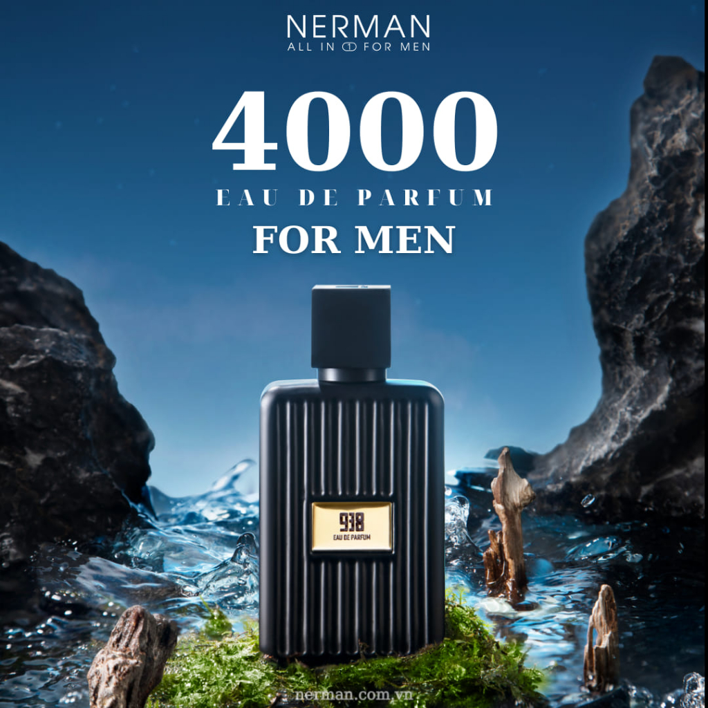 Nerman - Nước hoa nam Nerman 4000 chính hãng, Hương thơm mạnh mẽ lôi cuốn, lưu hương tới 8h-10h dung tích 50ml/chai