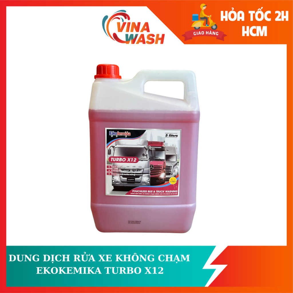 Dung dịch rửa xe không chạm Ekokemika Turbo X12 (Can 5L)
