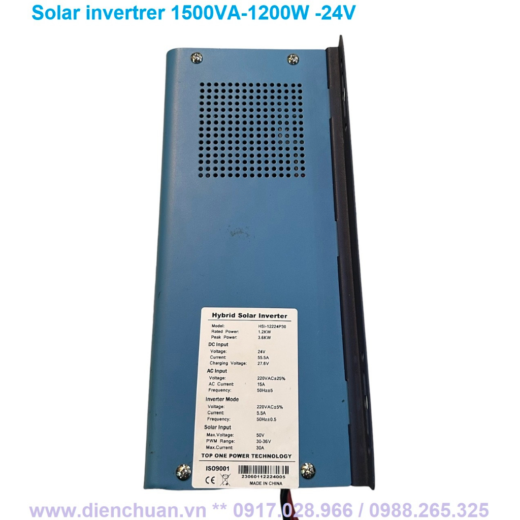Kích điện- Biến tần Solar Inverter 1500VA/ 1200W / 24V CAE
