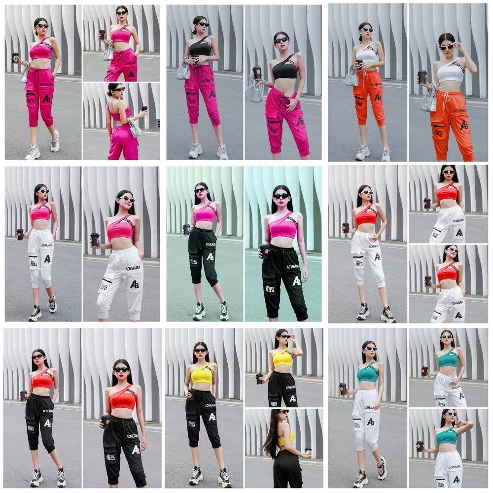 Quần Lửng Túi Hộp Chất Thun Mới Siêu Xinh (Đồ Tập Gym-Yoga Nữ)