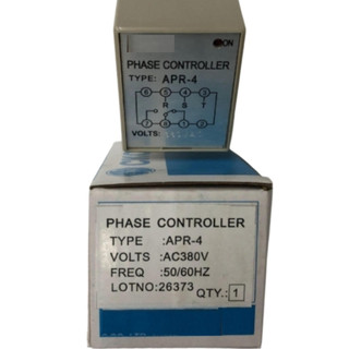 Relay báo mất pha APR-4 công tắc bảo vệ mất pha điện áp 380VAC kèm chân đế PF083A