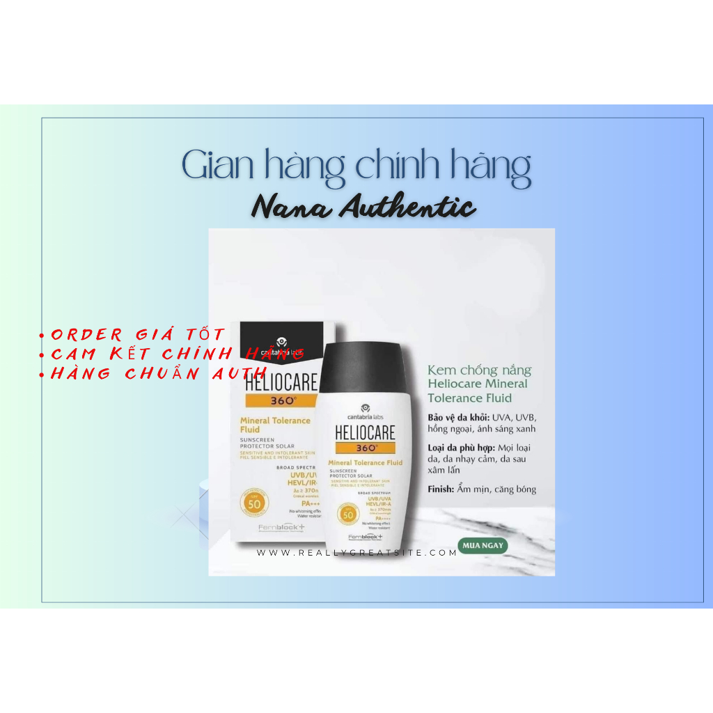 [ SẴN ] Kem chống nắng Heliocare
