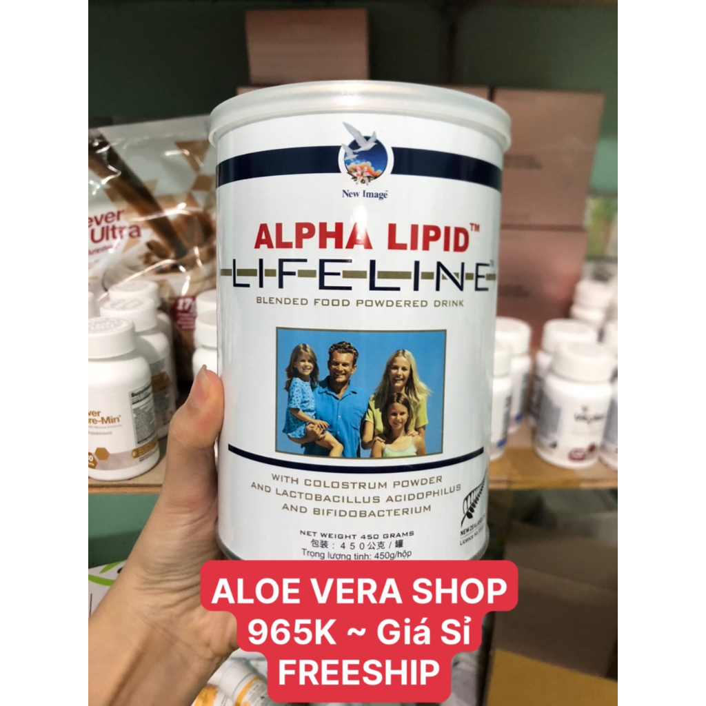 (RẺ VÔ ĐỊCH) 1 thùng (6 hộp) Sữa non Alpha Lipid Lifeline 450g ☘ FREE SHIP ☘ chính hãng New Zealand nguyên mã code