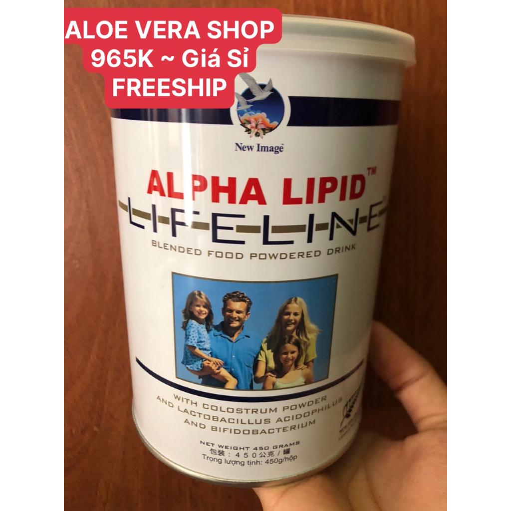 (RẺ VÔ ĐỊCH) Combo 3 Hộp Sữa non Alpha Lipid Lifeline 450g ☘ FREE SHIP ☘ chính hãng New Zealand nguyên mã code