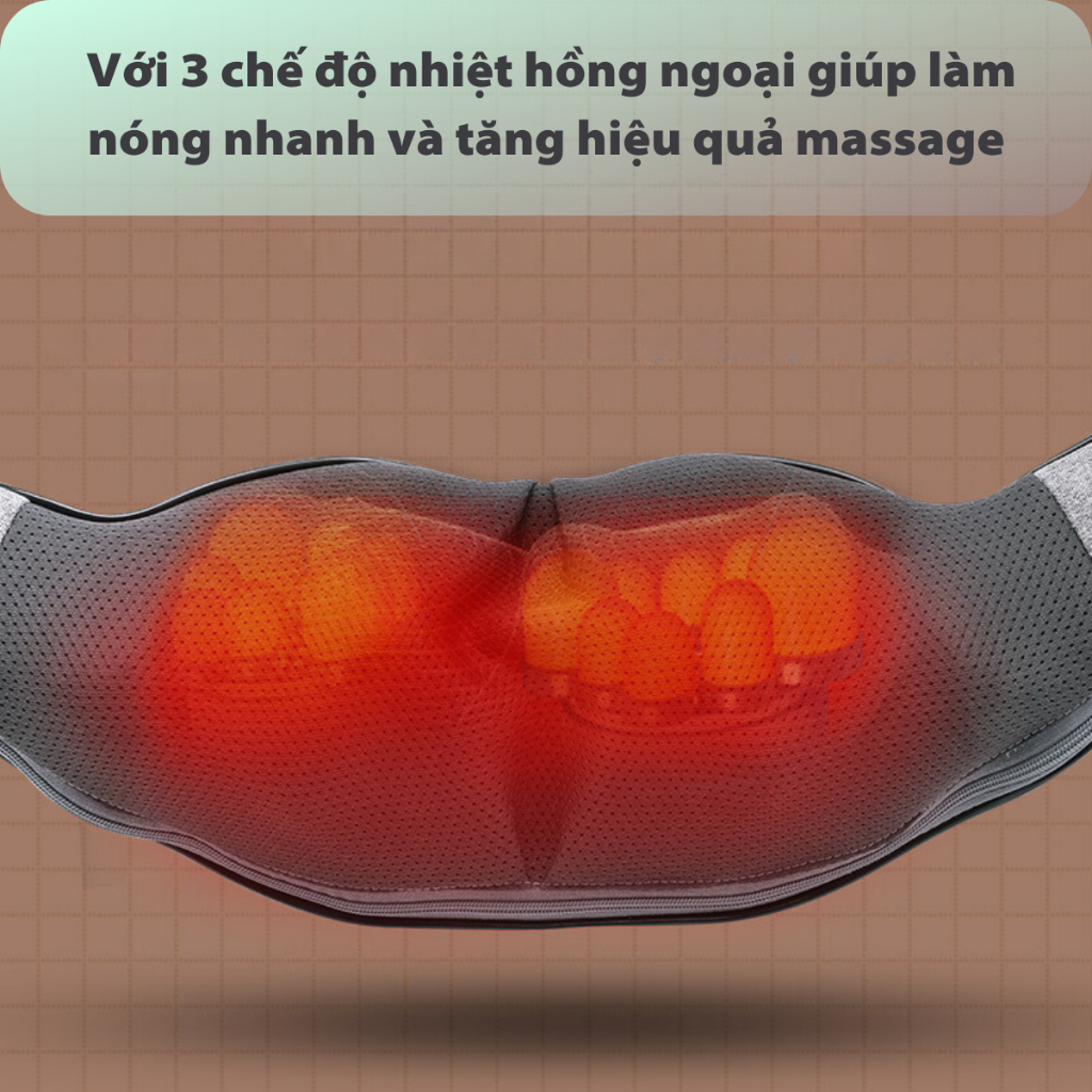 Máy Massage Toàn Thân Chuyên Sâu  FAPO, Massage Cổ Vai Gáy, Lưng Bằng Nhiệt Hồng Ngoại Bảo Hành 12 Tháng