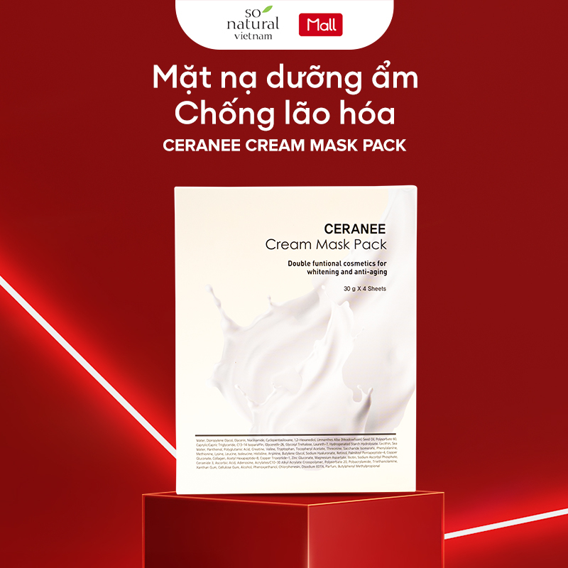 Mặt Nạ Dưỡng Da Dưỡng Ẩm Làm Trắng Da Chống Lão Hóa Với Công Nghệ Biocell Cô Đặc Tinh Chất Dạng Kem 120 gr  Ceranee