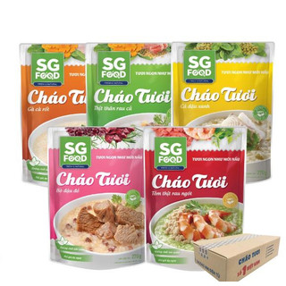 Thùng 30 gói cháo tươi sg food deli mix vị 240g