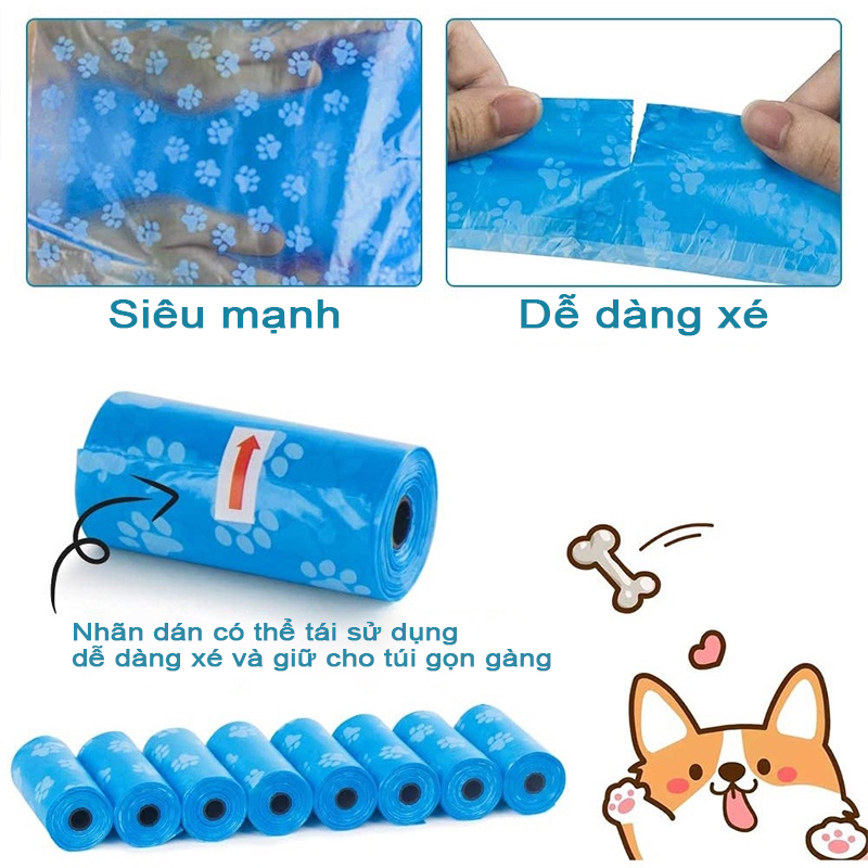 Cuộn Túi Đựng Phân Chó Mèo