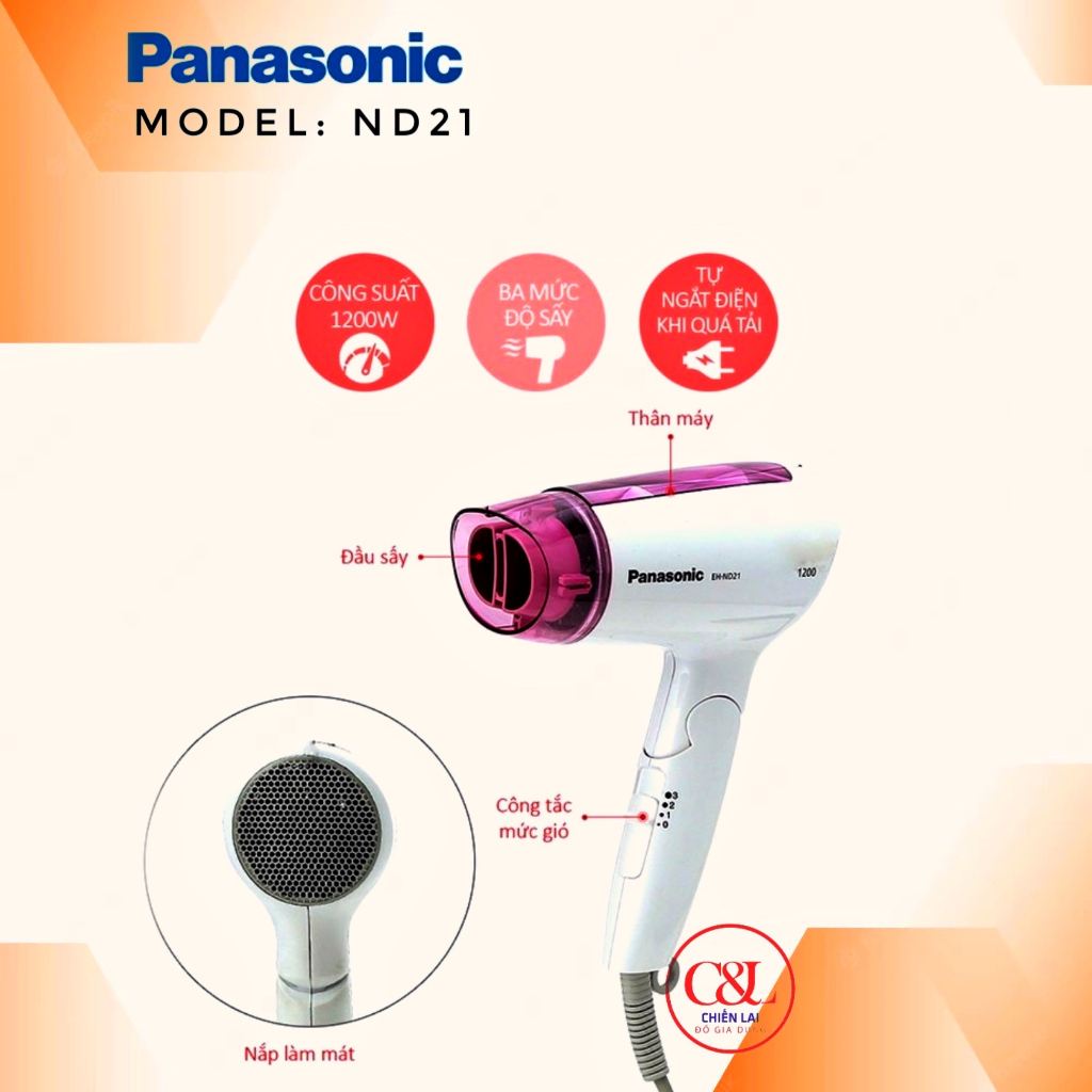 Máy sấy tóc Panasonic EH-ND21 - Hàng nhập khẩu