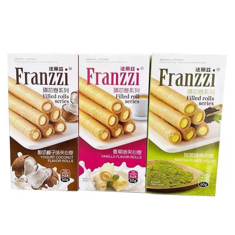 Bánh quy cao cấp Franzzi cuộn 60gram ( MUA 2 TẶNG 1 )