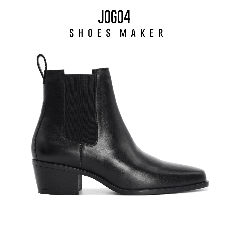 Giày Chelsea boots JOG04 - phiên bản mũi vuông , đế tăng chiều cao 6cm