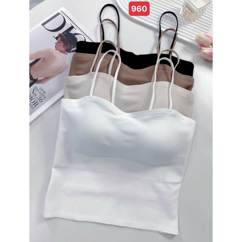 Áo Bra 2 Dây Sần Có Đệm Ngực  - NM960