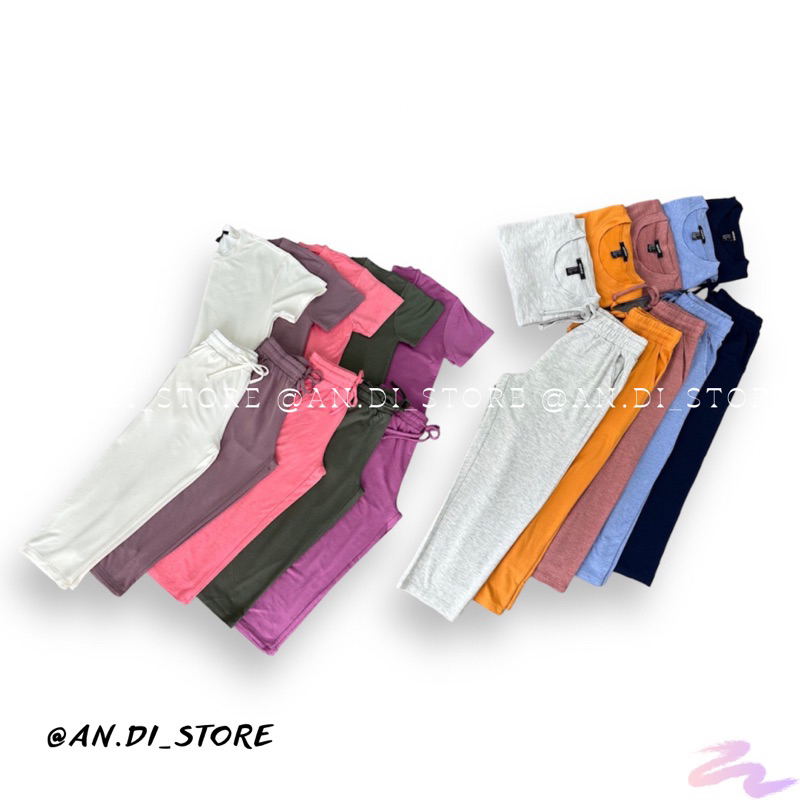 AnDi.vnxk Set bộ thun trơn mềm F.21