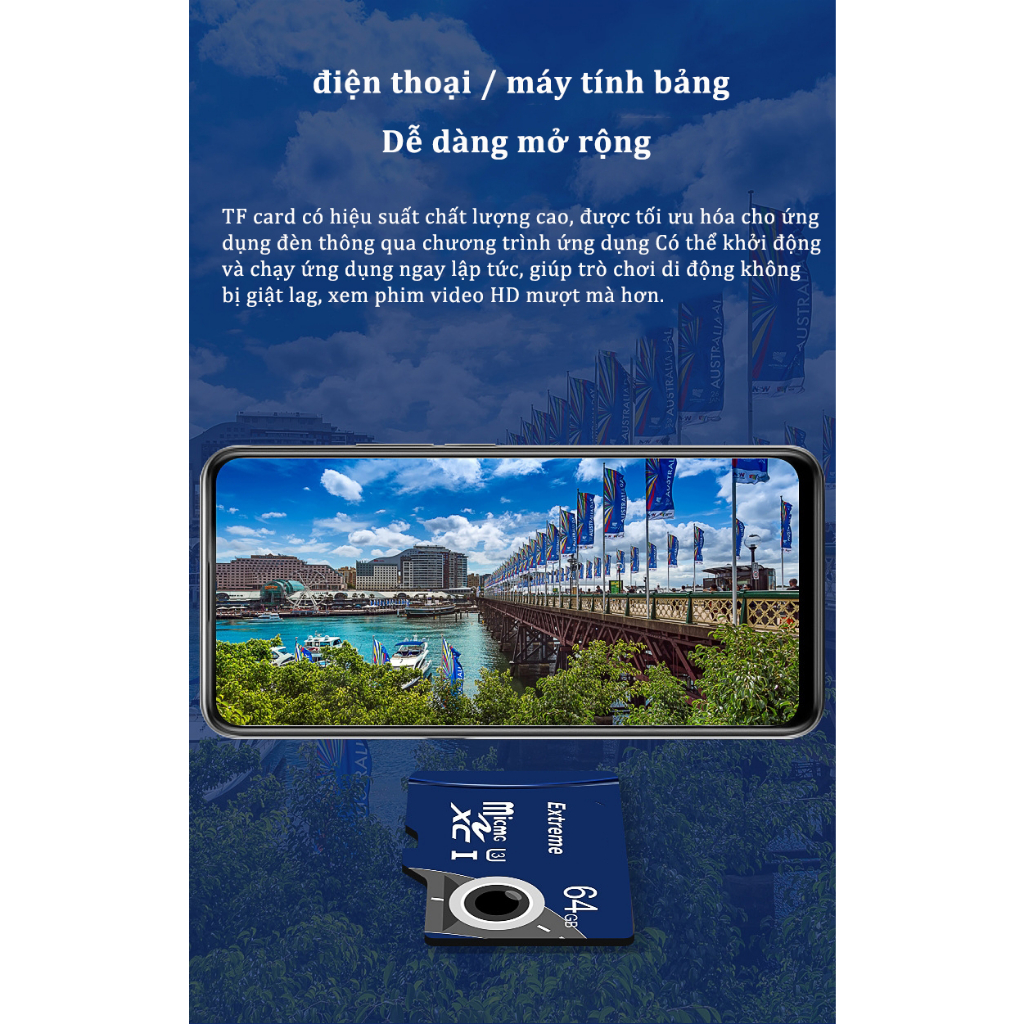 V380 128GB Thẻ nhớ Micro SD Extreme UHS-I SDXC Class 10  32GB 48GB 64GB