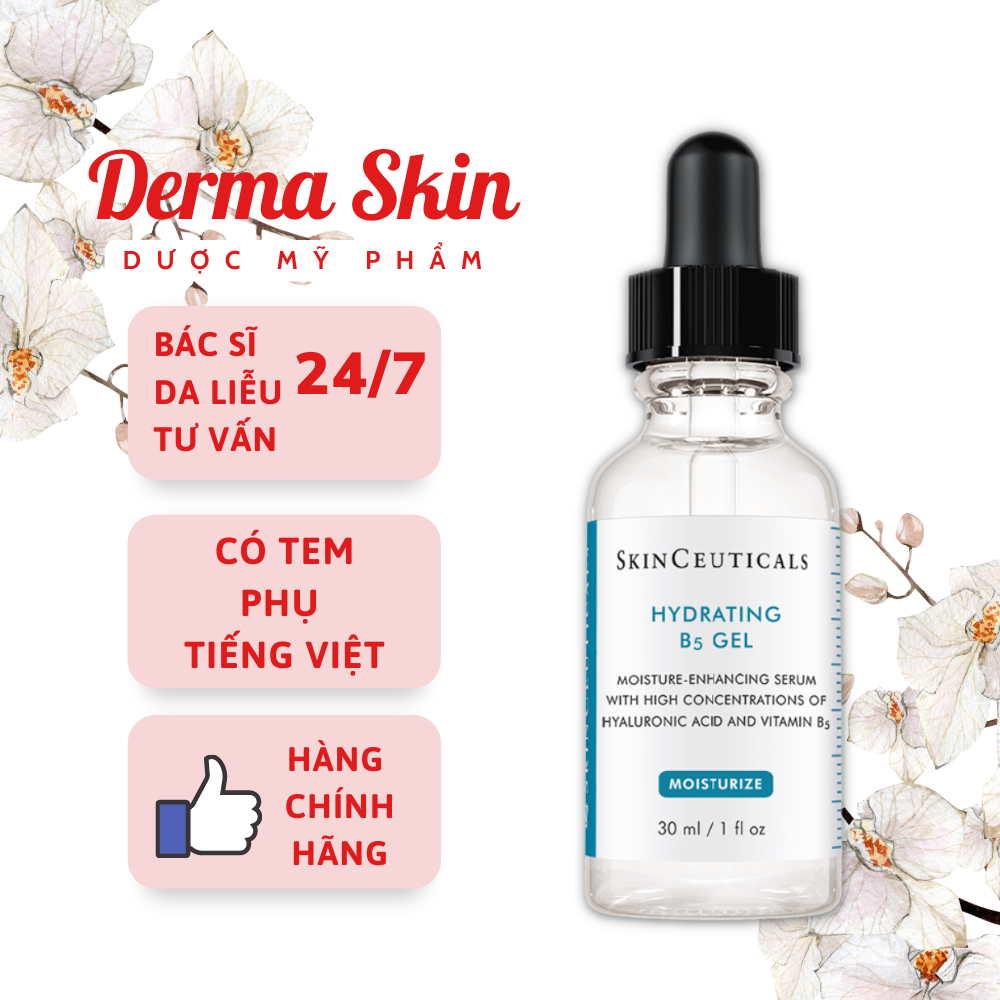 Serum cấp nước Skinceuticals HYDRATING B5 GEL cấp ẩm phục hồi da - Derma Skin