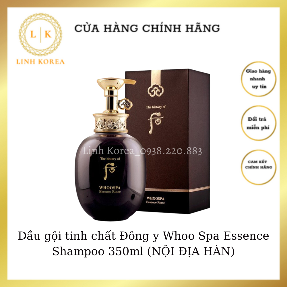 Dầu xả Đông y WhooSpa Essence Rinse.350ml_linh korea