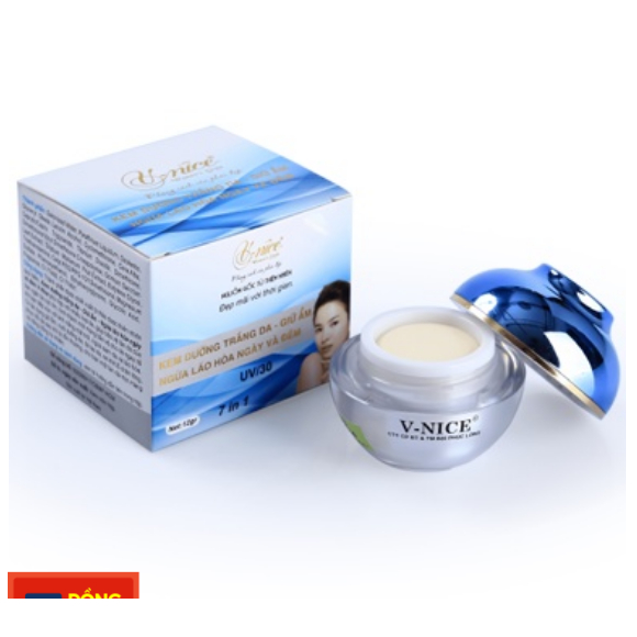 Kem dưỡng trắng da - giữ ẩm - ngừa lão hóa ngày và đêm V-Nice 12g