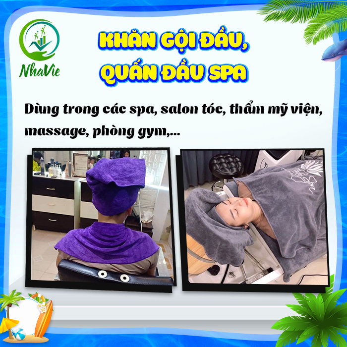 KHĂN GỘI ĐẦU SPA 35x75 ⚡𝗳𝗿𝗲𝗲𝘀𝗵𝗶𝗽⚡ khăn quấn đầu dày mịn, siêu thấm hút, giá rẻ cho salon tóc, thẫm mĩ viện