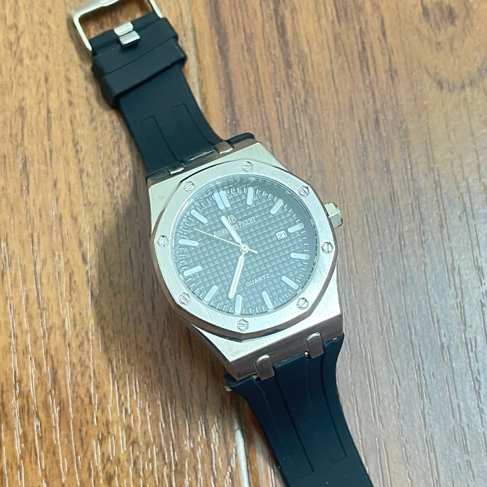 Đồng hồ nam Audemars Piguet Royal Oak Watch 15510ST máy Quartz mặt kính Mineral chống xước dây đeo tay cao su cao cấp