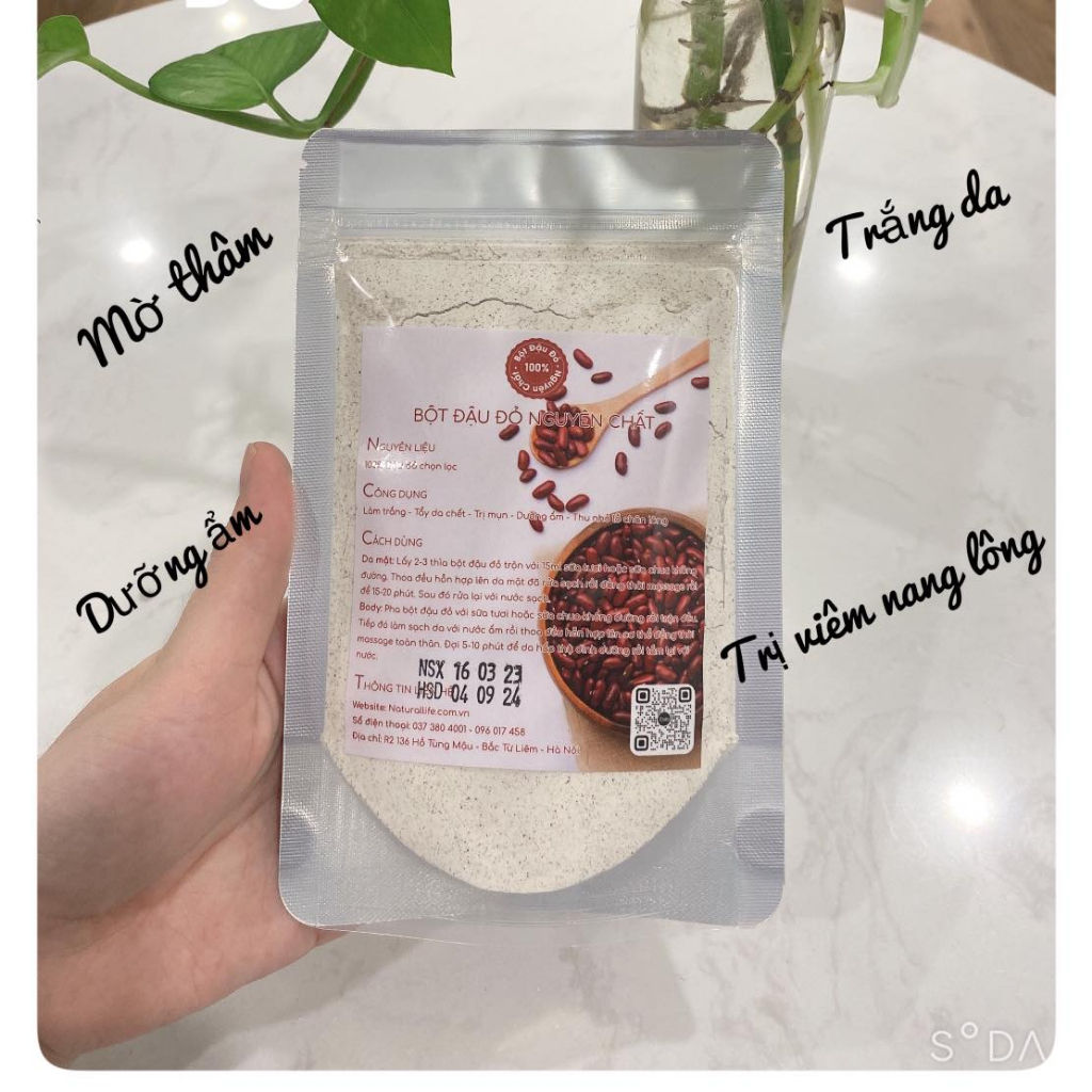Bột đậu đỏ nguyên chất sạch mịn 100% Organic