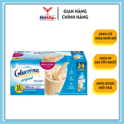 Thùng 24 lon Sữa nước Glucerna 237ml nhập từ Mỹ dành cho người bị bệnh tiểu đường