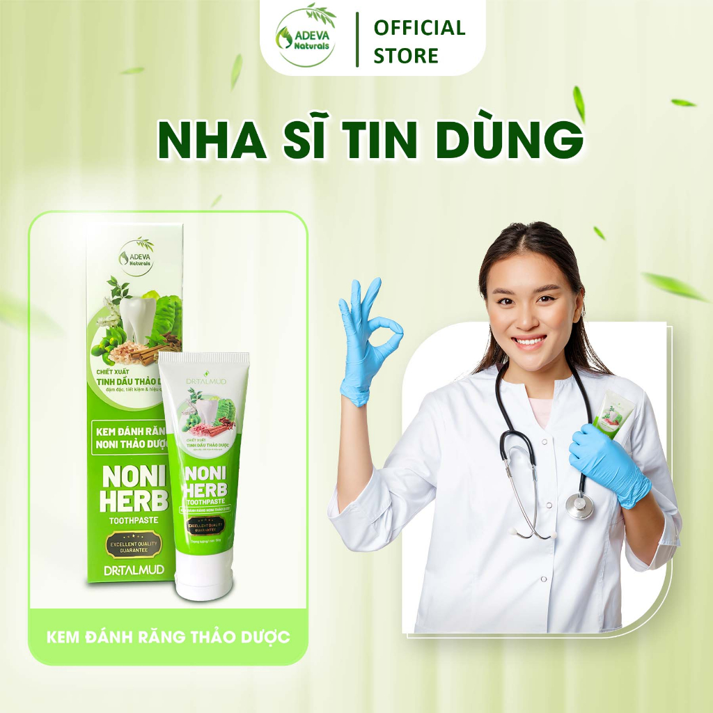 Kem đánh răng thảo dược NONI giảm hôi miệng hiệu quả