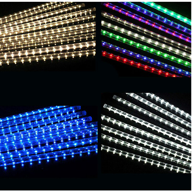 Bộ Đèn LED Sao Băng 8 Thanh Trang Trí Ngoài Trời