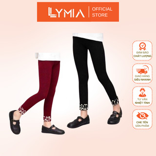 Quần tất quần legging len tăm trẻ em cho bé gập gấu da báo có size