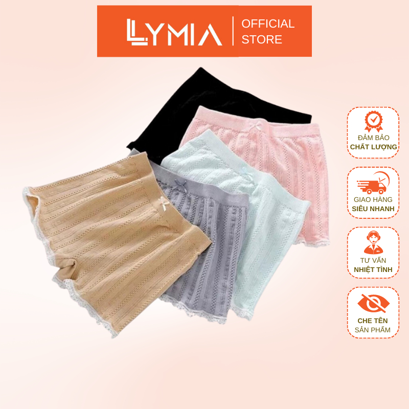 Quần đùi mặc cotton mặc trong váy LYMIA co giãn 4 chiều QV4