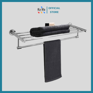 Thanh treo khăn nhà tắm2 tầng phòng tắm Inox SUS 304 Thanh treo inox treo khăn mặt thương hiệu Nem
