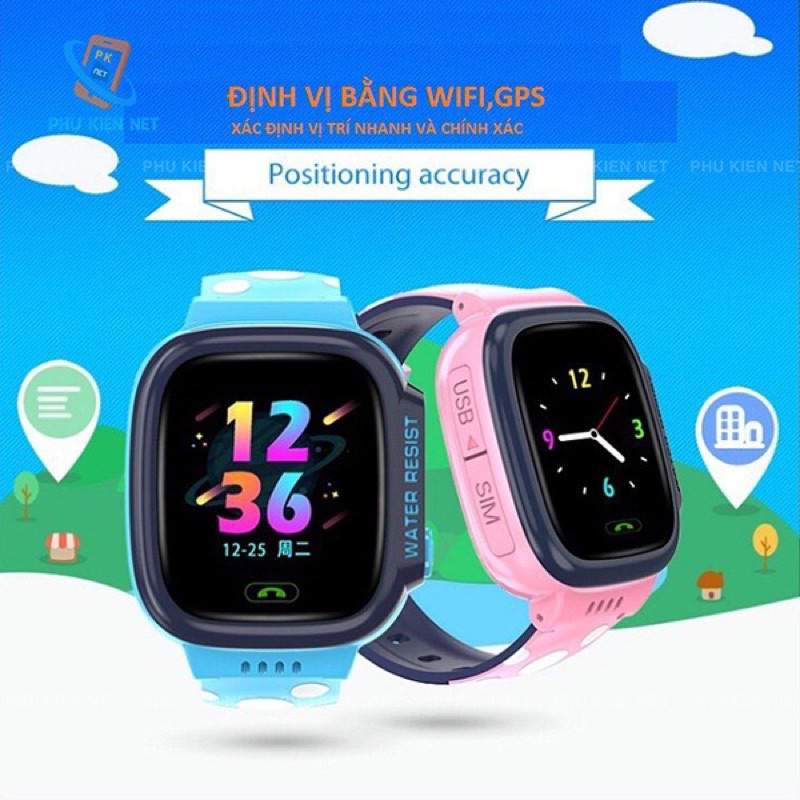 Đồng Hồ Thông MInh Trẻ Em SKYLAA , Lắp Sim Nghe Gọi, Định Vị, Quản Lý Trẻ Từ Xa, Bảo Hành 12 Tháng