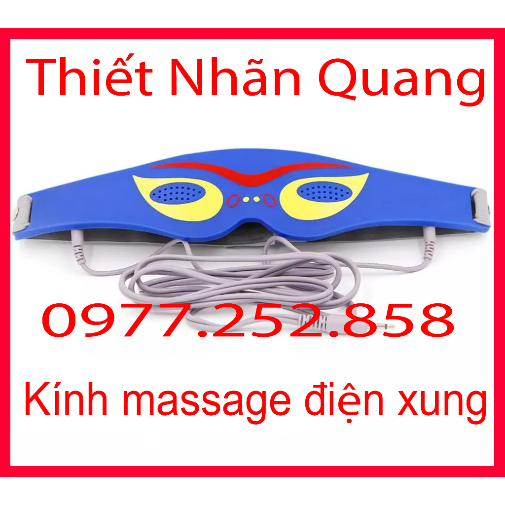 Thiết nhẫn quang, Kính mắt massage điện xung kèm dây dùng cho máy vật lý trị liệu GL16 - GL-16