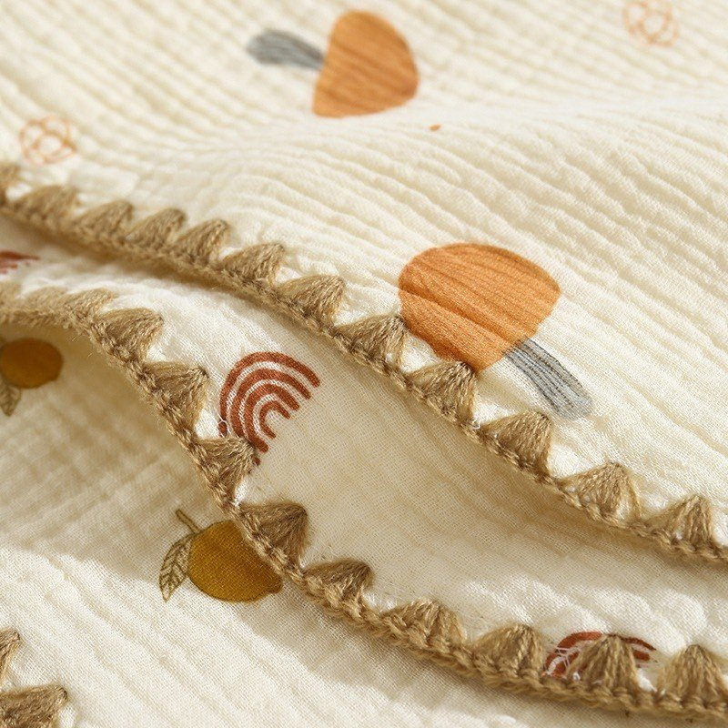 Gối Xô Sơ Sinh - Gối Xô 10 Lớp Muslin Phong Cách Hàn Quốc Cho Bé Sơ Sinh Siêu Mềm, Mịn, Thấm Hút Mồ Hôi Tốt