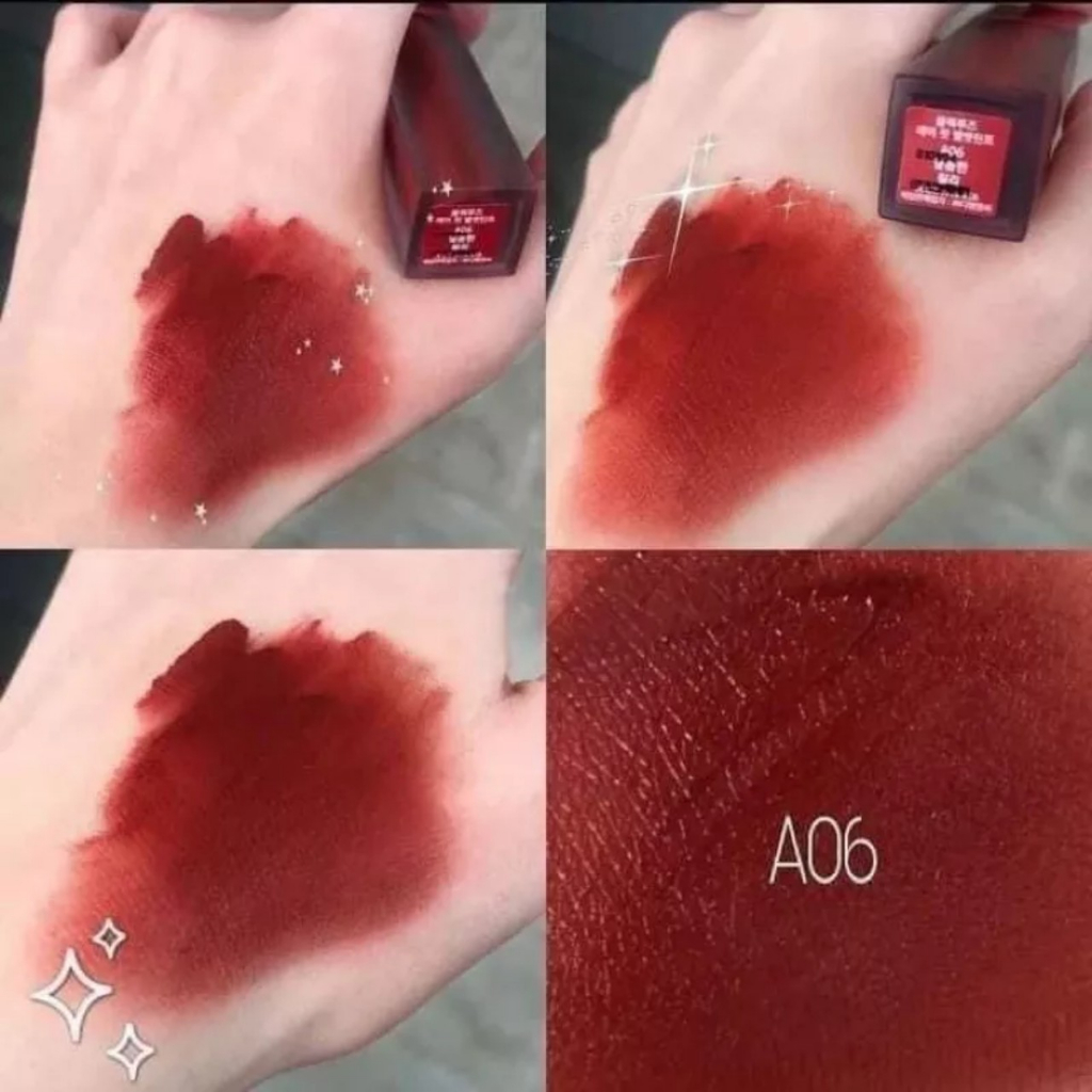 Son Kem Lì Black Rouge A06 Màu Đỏ Gạch