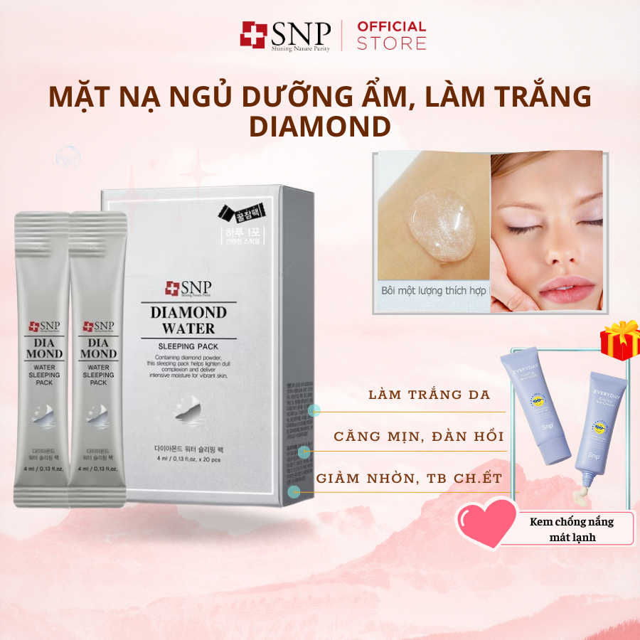 Mặt nạ ngủ dưỡng sáng da Diamond Water - DIAMOND WATER SLEEPING PACK