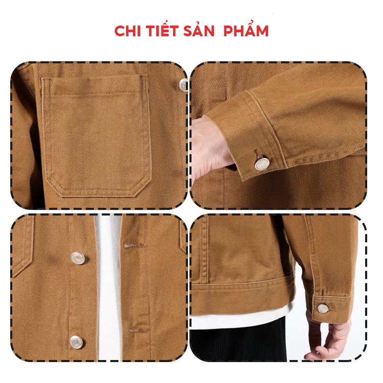 Áo khoác kaki nam hàn quốc cao cấp M FASHION form rộng, màu sắc trẻ trung