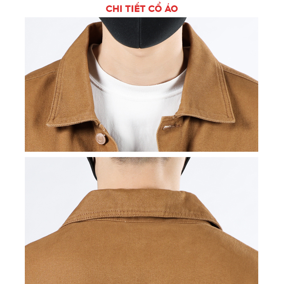 Áo khoác kaki nam hàn quốc cao cấp M FASHION form rộng, màu sắc trẻ trung