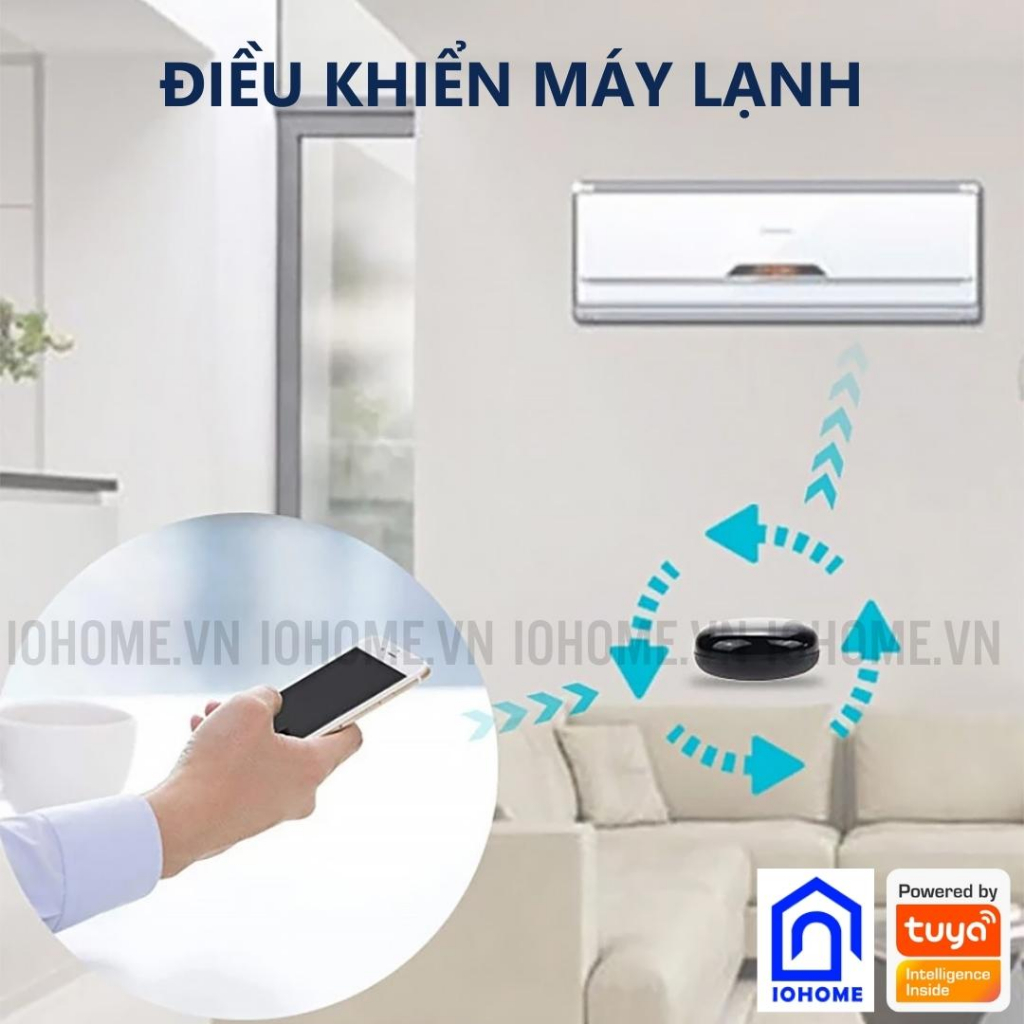 Bộ điều khiển trung tâm hồng ngoại TUYA - Bộ điều khiển máy lạnh, tivi...kết nối wifi + Bluetooth - Mã SP: JX-902