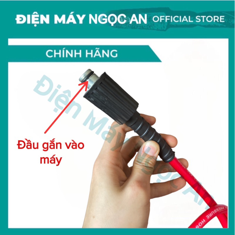 Bộ Dây Dẫn Nước Từ Máy Rửa Xe Ren 22mm Vào RuLo Quấn Dây Rửa Xe