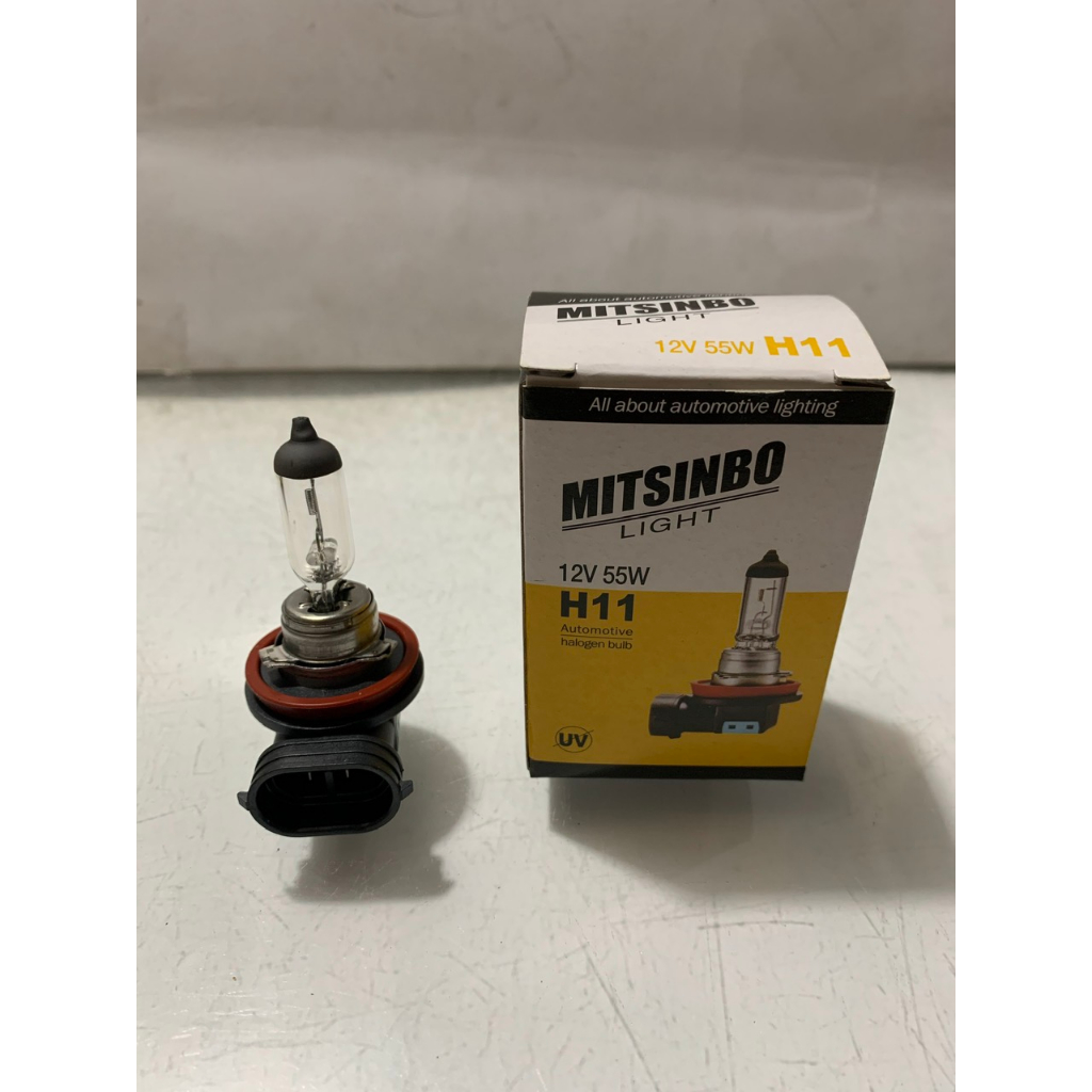 Bóng Đèn Pha Cốt, Đèn Gầm H11-12V/55W, Dùng Cho các dòng xe TOYOTA, Hyundai, KIA, Ford,..Loại Xịn Mitsinbo Hàn Quốc.