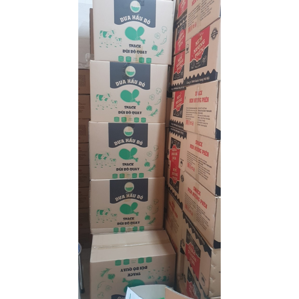 60 goi Snack Đùi Bò quay dưa hấu đỏ