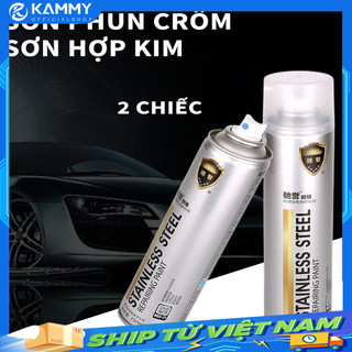 Sơn bạc mạ crom sơn xịt mạ chrome sáng bóng 350ml