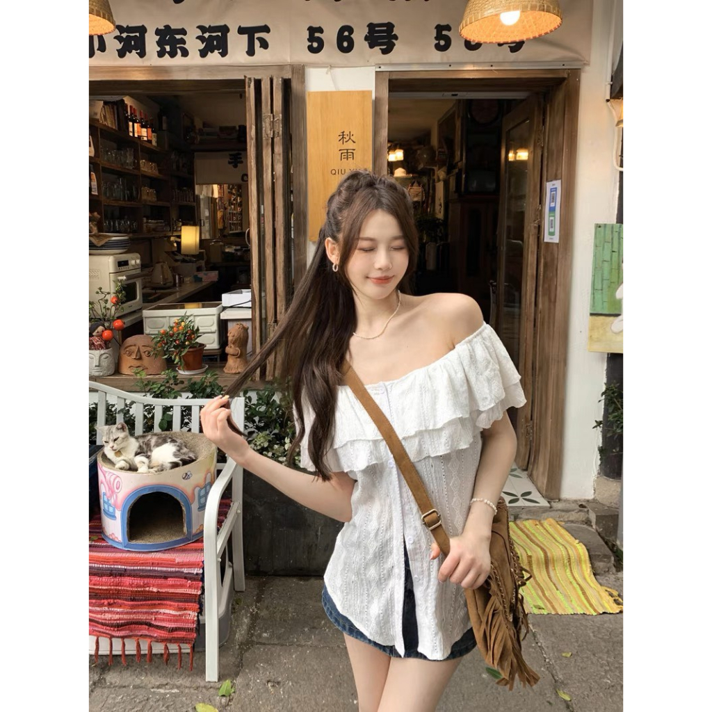 Áo bẹt vai xinh xắn cho cô nàng Bigsize