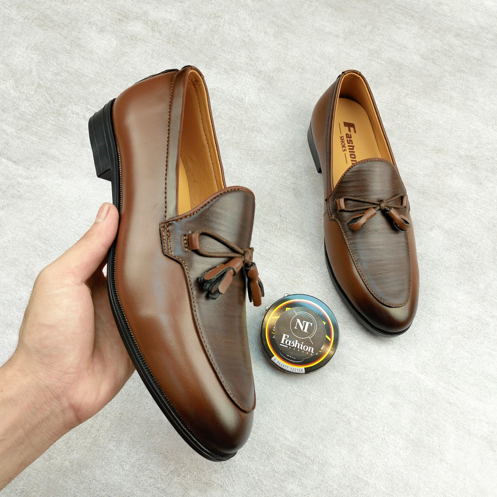 Giày lười nam cao cấp ĐẾ KHÂU CỰC BỀN ✅ Giày da nam full size 37-44