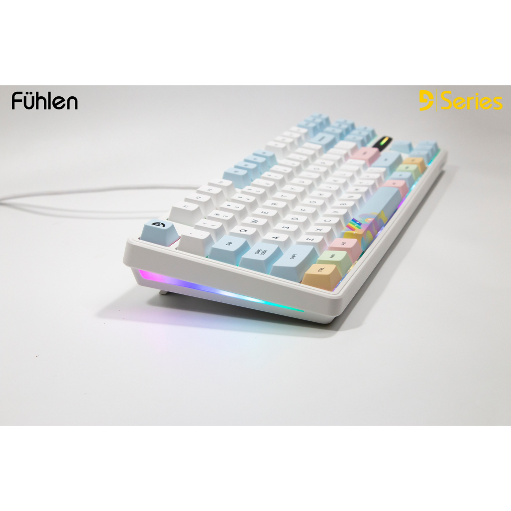 Bàn phím Fuhlen GK87s LED RGB Sunshine Gasket Mount Silicone Foam - Bảo hành 2 năm