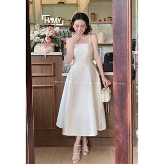 Đầm Đính Cườm Nơ Dây