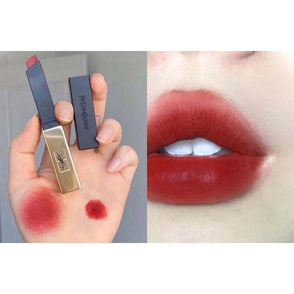 Son The Slim YSL Rouge Pur Couture 1966 – Đỏ đất Vỏ Trơn