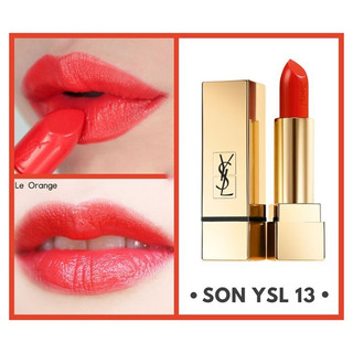 Son YSL 13 Le Orange Màu Đỏ Cam